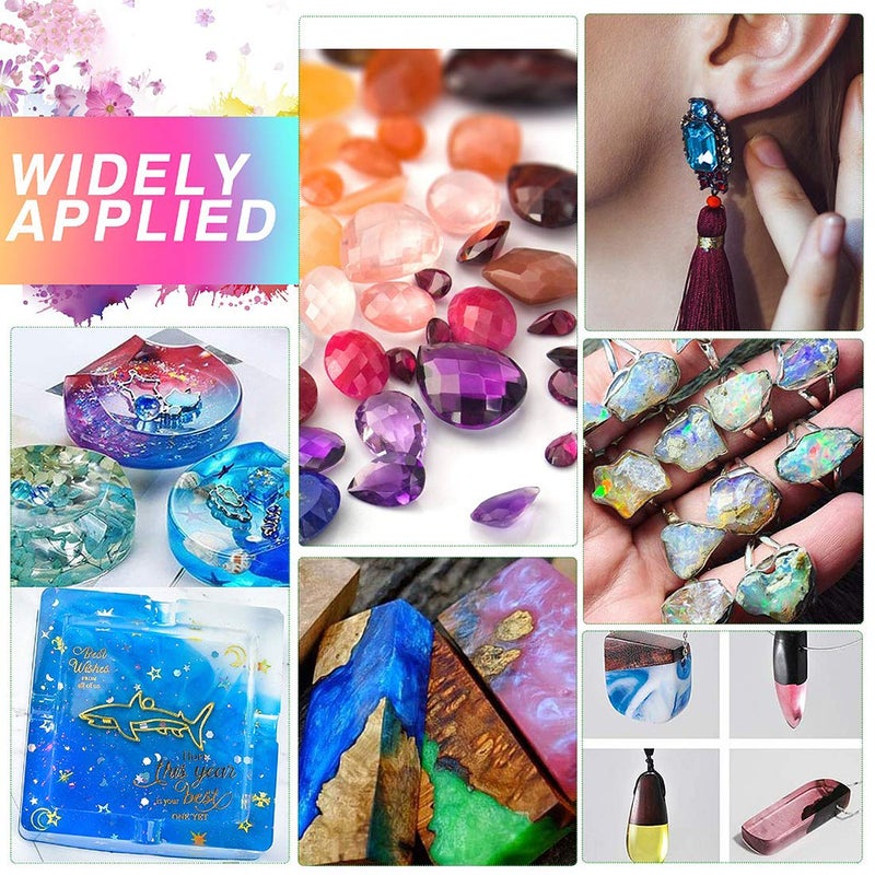Miraclekoo 24 Colors Epoxy UV Resin Color Pigment Liquid Epoxy Resin Dye Colorant,10ml Each,Transparent - Image 5